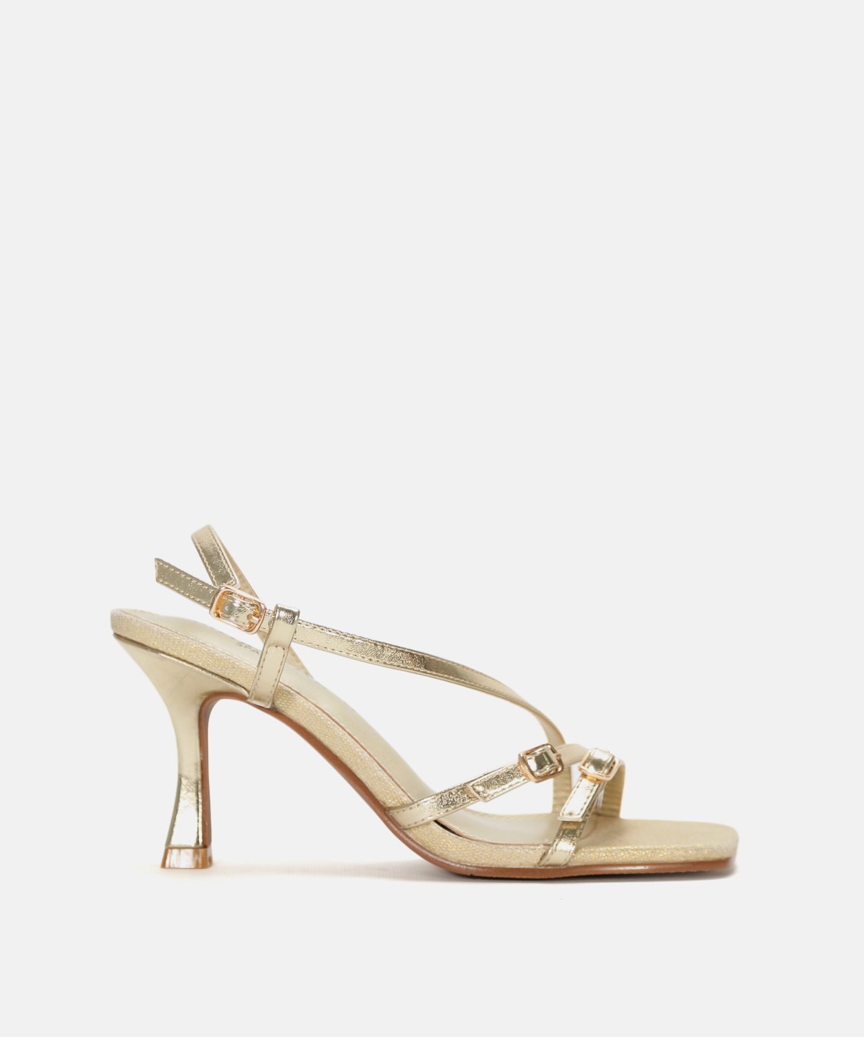 Sandalia tac&oacute;n combinada 